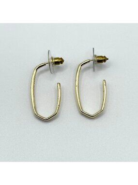 Kendra Scott Gold-Tone Open Geometric Hoop Earrings